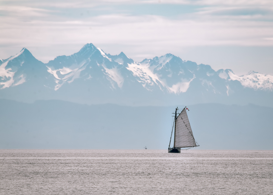 small boat and large sea 2