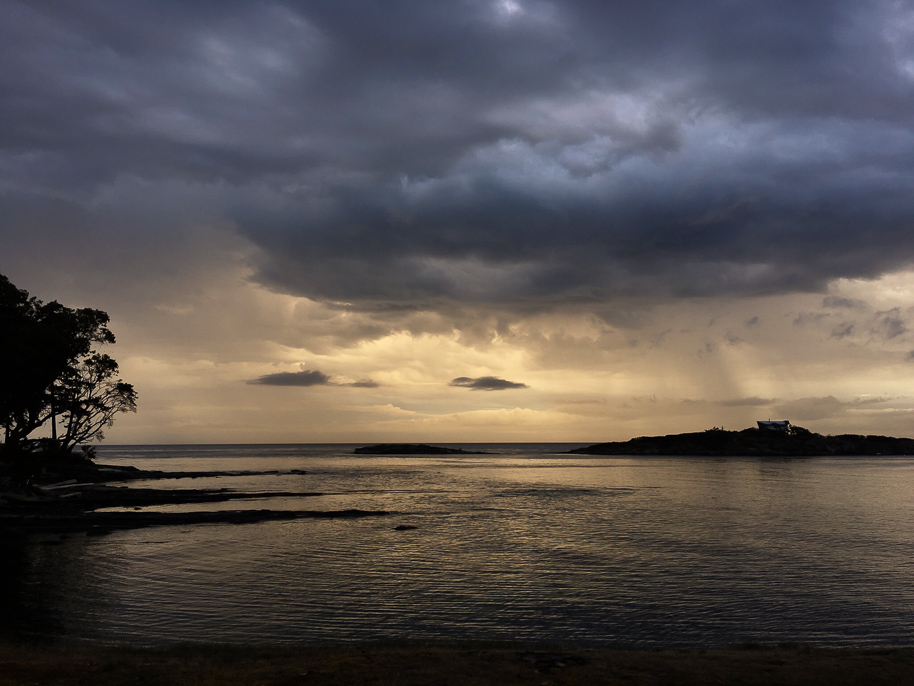 Storm blowing across the Salish Sea